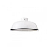 Enamel Iron Lampshade 25 | White
