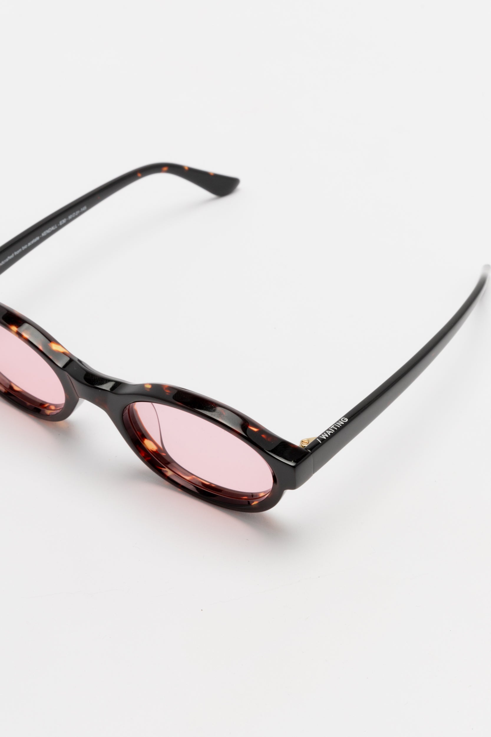 Kendall Ecaille Noir [E30] | Verres Light Pink