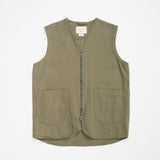 3036 Drill Zip-Up Vest | Moss