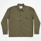 6001 Lightweight Buttoned Overshirt | Olive