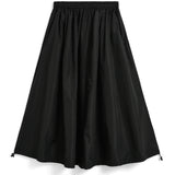 Non Down Military Gather Skirt | Black
