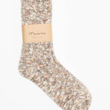 Slub Nep Twister Heather Socks | Grey
