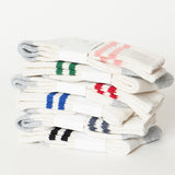 GS05.0265 | Striped Cotton Socks | Nature / Denim Blue
