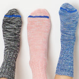 GS07.9902 | Melange Cotton Socks | Deep Black / Nature
