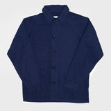 3041 Herringbone Raglan Overshirt | Deep Indigo