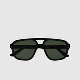 Jet Black | Green Solid Lens