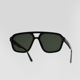 Jet Black | Green Solid Lens