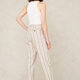 Lourdes Pants | Ecru Hemp Stripe