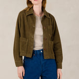 Navarre Corduroy Jacket | Moss Green