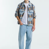Donovan Overshirt | Square Jacquard