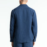 Enda Pocket Shirt L/S| Indigo Linen