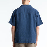 Arkin Shirt Shortsleeve | Indigo Linen