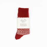 Oslo Wool Jacquard Sock | Wine