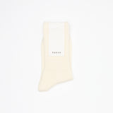 Merino Wool Ribbed Sock | Ivory