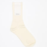 Merino Wool Ribbed Sock | Ivory