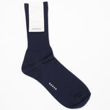 Merino Wool Ribbed Sock | Lapis Lazuli
