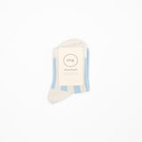 Supima Cotton Striped Socks | Blue
