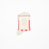 Supima Cotton Striped Socks | Red