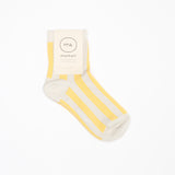 Supima Cotton Striped Socks | Yellow