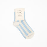Supima Cotton Striped Socks | Blue