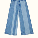 Lilibet Cropped Jeans | Blue Reef Panel