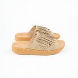 Thunderbird Thatch Slide - Vegan Suede | Taupe / Tan