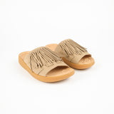 Thunderbird Thatch Slide - Vegan Suede | Taupe / Tan