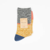 Wool 3-Sided Switching Socks | Mustard