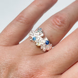Coral Ring Silver # 1 | Size 6