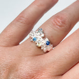 Coral Ring Silver # 1 | Size 6