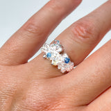 Coral Ring Silver # 1 | Size 6