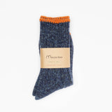 Wool Top Toe Line Socks | Navy