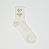 Praha Egyptian Cotton Ribbed Socks | White