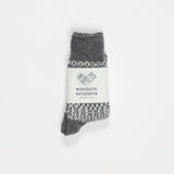 Oslo Wool Jacquard Sock | Grey / Vanilla