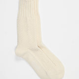 Wool Cotton Boot Socks | Ivory