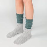 Boston Wool/Cotton Slab Sock | Jungle Green