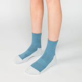 Cotton Cashmere Walk Socks | Lake Blue