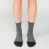 Cotton Cashmere Walk Socks | Black