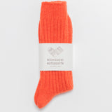 Praha Wool Ribbed Socks | Shrine Red