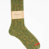Wool Top Toe Line Socks | Olive