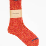 Wool Top Toe Line Socks | Orange