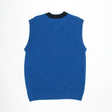 College Vest Supersoft Lambswool | Blue / Navy