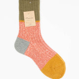 Wool 3-Sided Switching Socks | Pink
