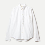 SHIRT19OX.01 | Button-Down Cotton Oxford Long Sleeve Shirt | White