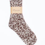 Slub Twister Heather Socks | Brown