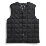 V-Neck Button Down Vest | Black
