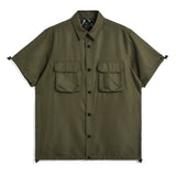 Non Down Military Adjust Shirt | Dark Olive
