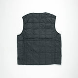 V-Neck Button Down Vest | Black