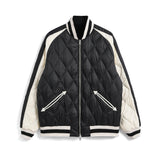 Reversible Sukajan Down Jacket | Dark Navy X Black