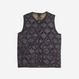 Military Crew Neck  Button Down Vest (Soft Shell) | Black